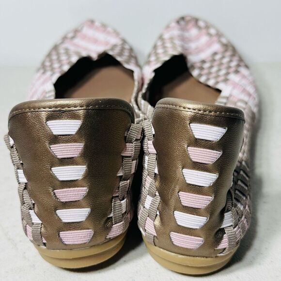 Easy Spirit Flat Closed Toe Checkered Print Slip On Comfy Size 8,5W - Picture 8 of 8